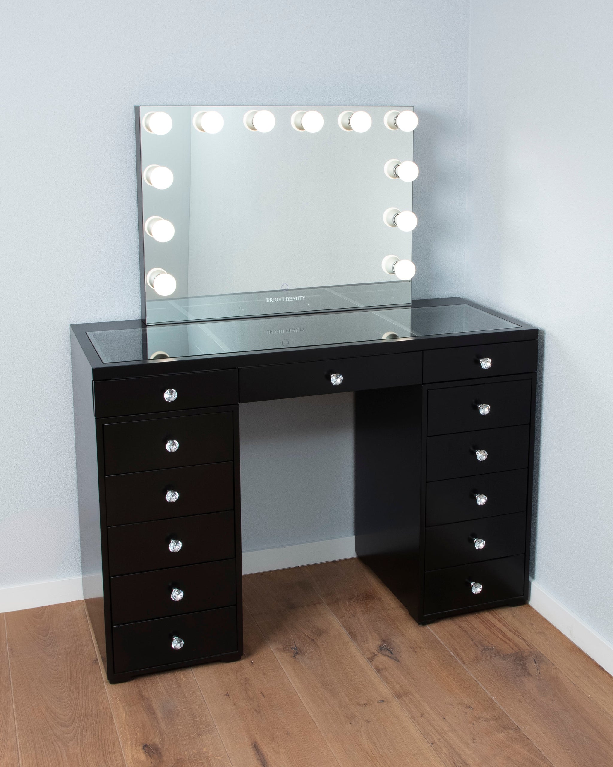 Black vanity desks Black vanity desks