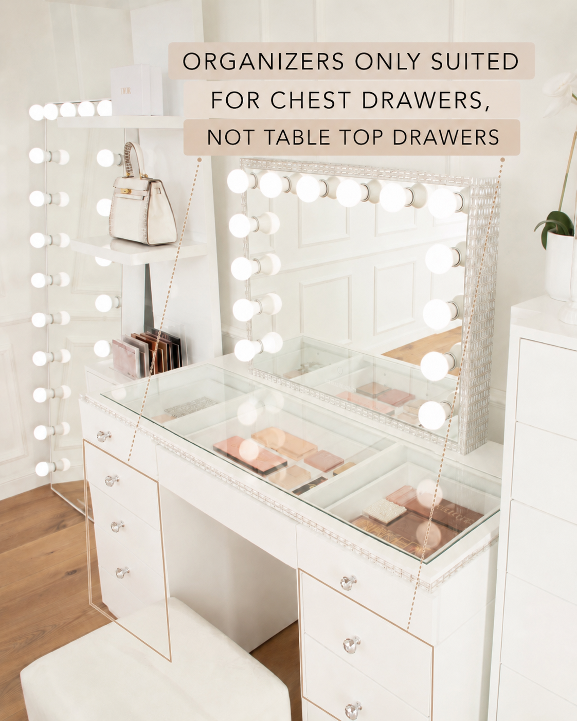 Drawer organizer 'drawer units' - vanity station classic series
